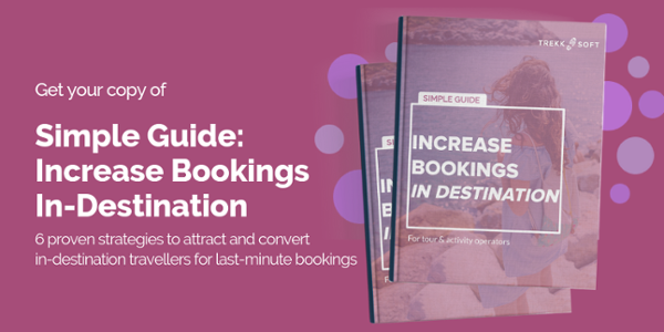 Ricevi la tua copia di Guida Semplice: Aumenta le prenotazioni sul posto  6 strategie collaudate per attirare i viaggiatori sul posto e concretizzare le prenotazioni last minute