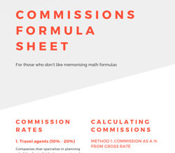 Formula sheet: How to calculate commission for distribution Image
